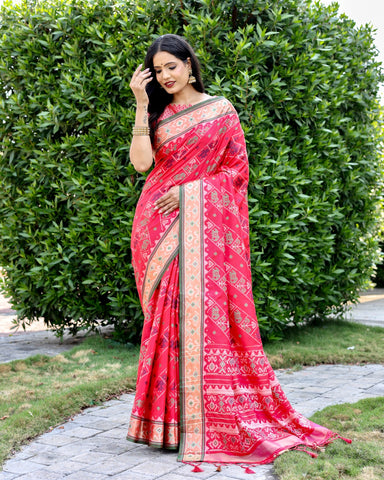 Ikkat Patola Silk Saree