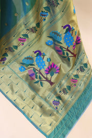 Paithani Pure silk handloom saree with Pure Jari