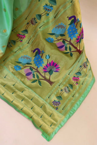 Paithani Pure silk handloom saree with Pure Jari