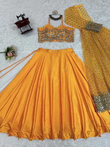 Party/Function Wear Stylish Lehenga Choli With Koti