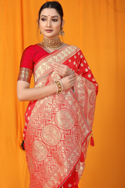 Kanchipuram pure silk Handloom saree with Siroski work