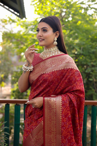 Bandhej Patola Silk Saree