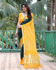 Premium bandhej saree