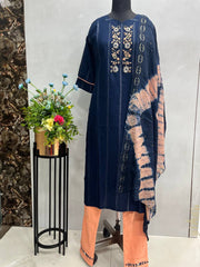 Rayon Kurti Set With Dupatta