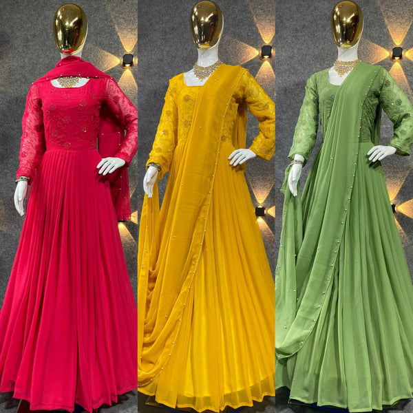 NEW 3 COLOUR GOWN