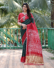 Premium bandhej saree