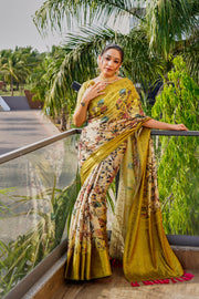 Organza Zari Weaving Saree