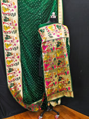 pretty and beautiful boutique Paithani Bandhej series