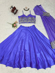 Party/Function Wear Stylish Lehenga Choli With Koti