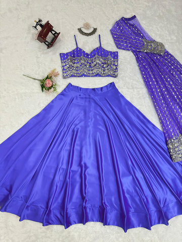 Party/Function Wear Stylish Lehenga Choli With Koti