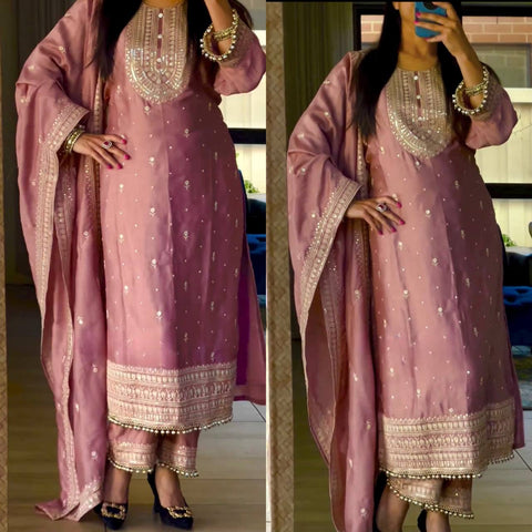 Designer Party Wear Long Pakistani Suit