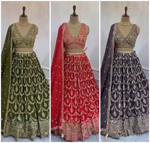 Mahendi/Wedding Function Special Lehenga Choli