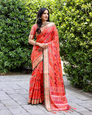 Ikkat Patola Silk Saree