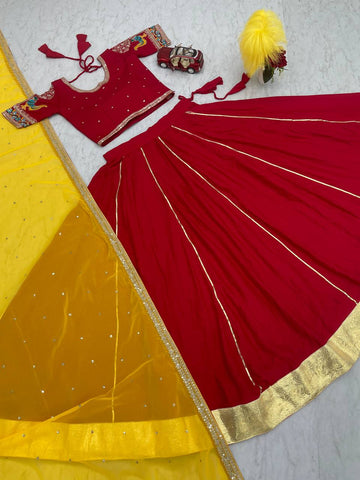 Pure Heavy Cotton 6.5 Mtr Flair Navratri Special Chaniya Choli