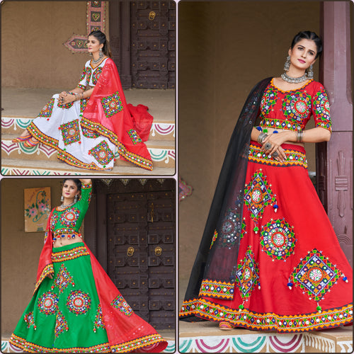 Kachhi Gamathi Pure Cotton Chaniya Choli