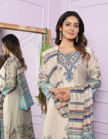 Modal Silk Kurta Set With Dupatta