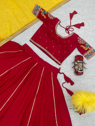 Pure Heavy Cotton 6.5 Mtr Flair Navratri Special Chaniya Choli