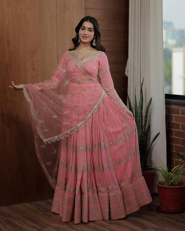 Pink Lehenga -Choli