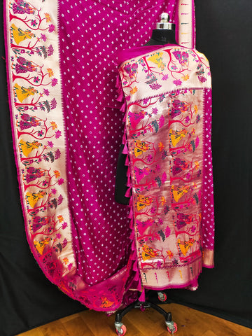 pretty and beautiful boutique Paithani Bandhej series