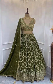 Mahendi/Wedding Function Special Lehenga Choli