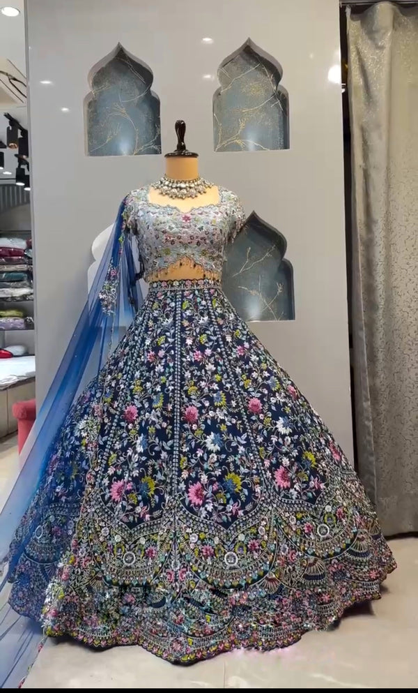 Malai Silk Bridal Lehenga Choli