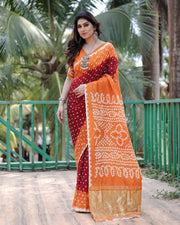 Premium bandhej saree