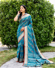 Ikkat Patola Silk Saree