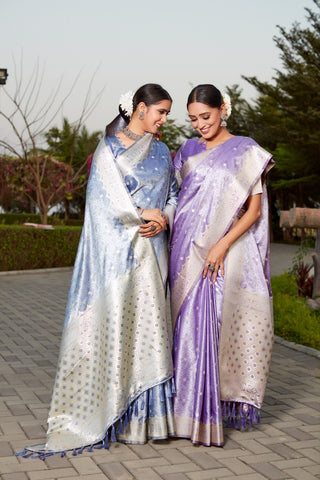 Twill Net Saree