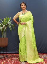 Pure Silk Bandhani Handloom Saree