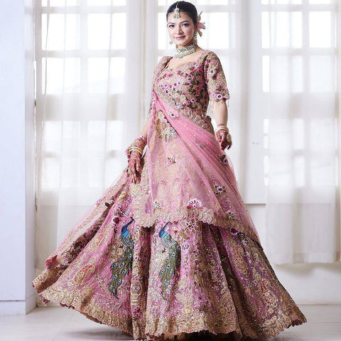 Pink Bollywood Style Lehenga Choli