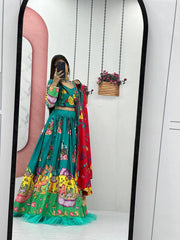 Kalamkari printed Navratri special Chaniya Choli