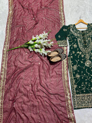 Pakistani Long top with Pent and Dupatta