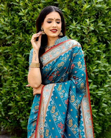 Ikkat Patola Silk Saree