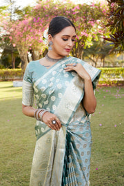 Pure Kanjivaram Soft Satin Silk Saree