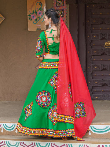 Kachhi Gamathi Pure Cotton Chaniya Choli