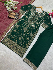 Pakistani Long top with Pent and Dupatta