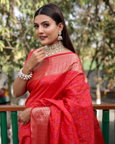 Bandhej Patola Silk Saree