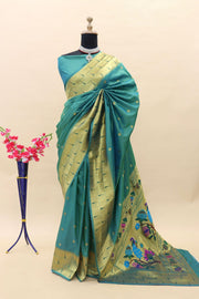 Paithani Pure silk handloom saree with Pure Jari