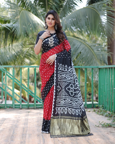 Premium bandhej saree