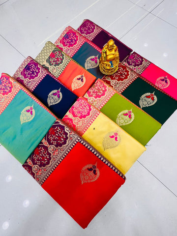 Soft silk saree with digital print