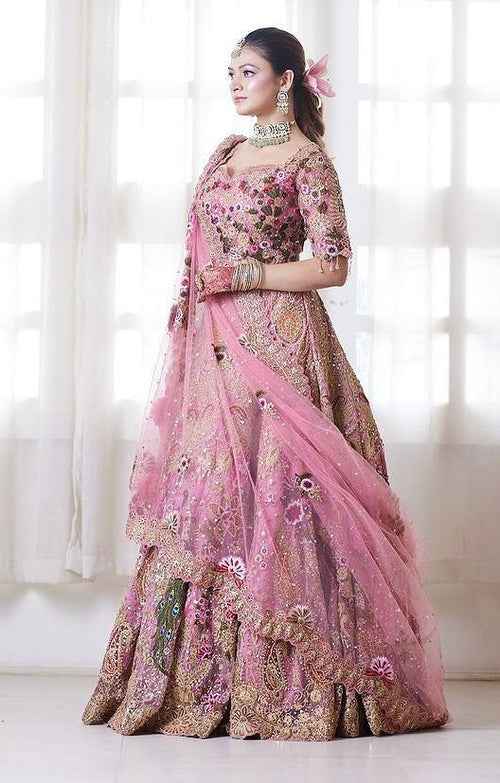 Pink Bollywood Style Lehenga Choli