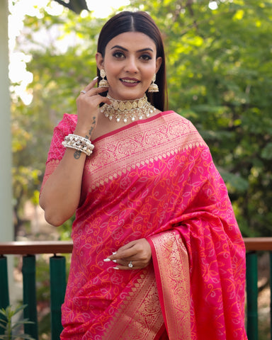 Bandhej Patola Silk Saree