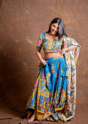 Kalamkari Printed Garba Special Chaniya Choli