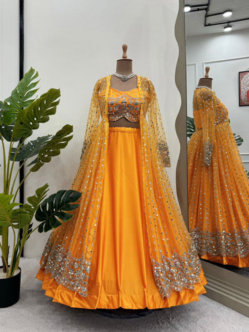 Party/Function Wear Stylish Lehenga Choli With Koti