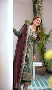 Pakistani Long top with Pent and Dupatta