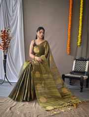 Pure tissue silk sari