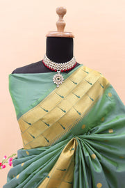 Paithani Pure silk handloom saree with Pure Jari