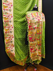 pretty and beautiful boutique Paithani Bandhej series