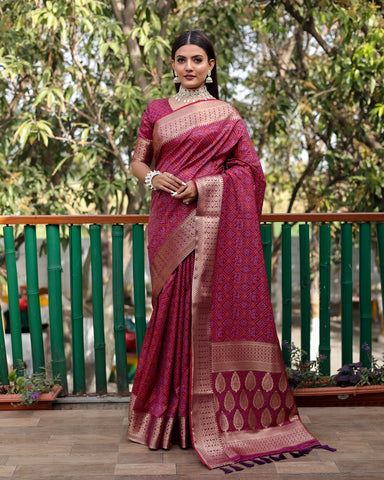 Bandhej Patola Silk Saree