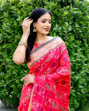 Ikkat Patola Silk Saree